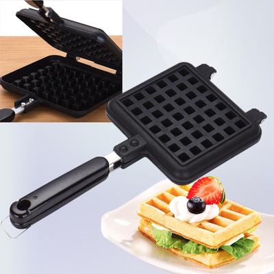 Waffeleisen Frühstück Belgischer Griff aus beschichtetem Stahl mit kühlem Griff