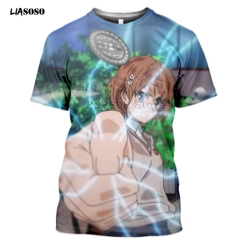 Summer Style T-Shirt Men Women T-shirt 3D Print Anime Game A Certain Scientific Railgun T Harajuku T Shirt Clothing