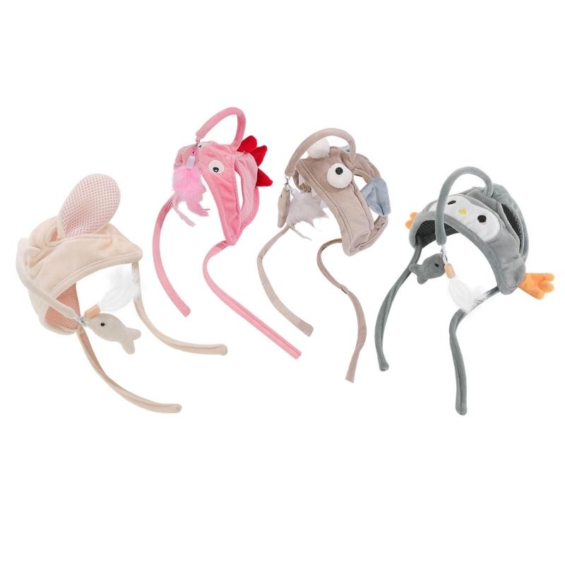 

Interactive Funny Kitten Fishing Toy Teaser with Fish Funny Exercise Head-mounted Headwear