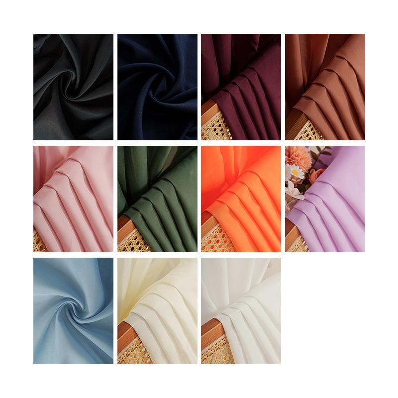 Finished Simple Wind Solid Color Curtain Curtain Dream Ruffle Leaf Edge Translucent Thin Window Screen