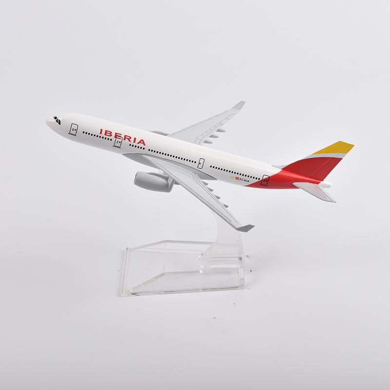 1/400 Scale 16cm Spain Iberia Airlines A330 Aircraft Model Planel Airplane Diecast Metal Planes