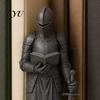 Reading Room Medieval Decor Knight Bookshelf Decor, Armored Bookend Statue, Gothic Library Shelf Decoration, Immersive Fantasy Interior Accents Castle