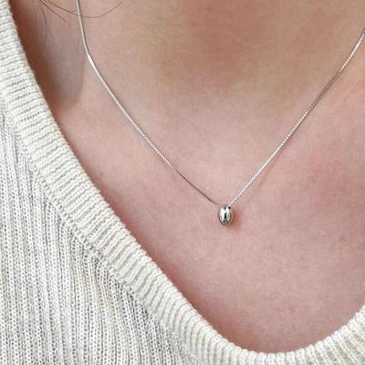 Doudou Necklace Women's Small Round Bean Pendant Light Luxury Personality Temperament Clavicle Chain