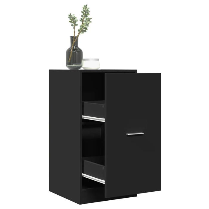 VidaXL Apothecary Cabinet Black 40x41x77.5 Cm Engineered Wood, Apothecary Chest, Apothecary Furniture, Chest with 855188