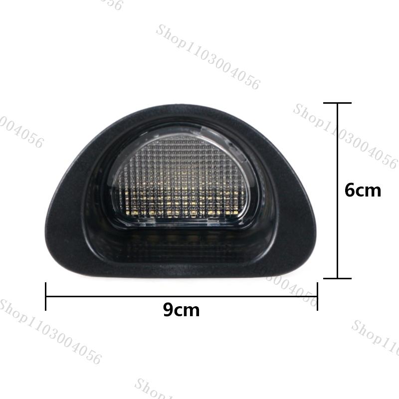 2Pcs LED License Plate Light For Peugeot 107 2005 2006 2007 2008-2014 Citroen C1 2005-2013 Rear Number Plate Lamps Car-Styling