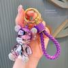 Bear Exquisite Rhinestone Keychain Chic Acrylic Key Holder For Fashionable Women