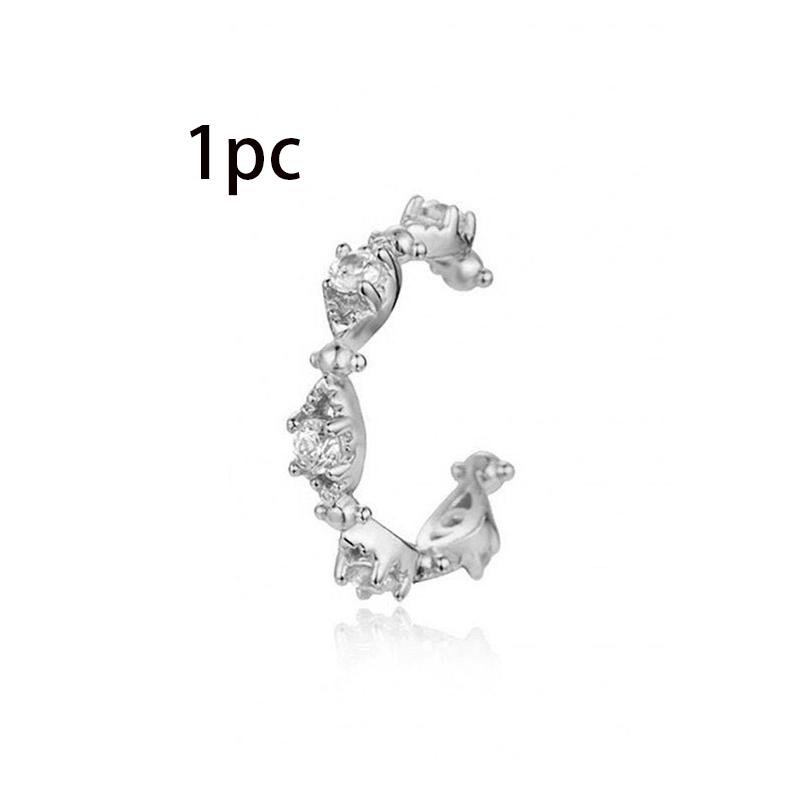 Stainless Steel Minimal Hoop Earrings For Woman Cubic Zirconia Piercing Earring Fashion Korean Unusual Jewelry