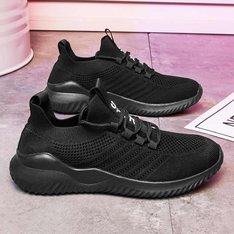 Whtie Men's Shoes 2025 Mesh Breathable Comfortable Sports Shoes Soft Sole Lightweight and Fashionable Casual Shoes Couple Shoes