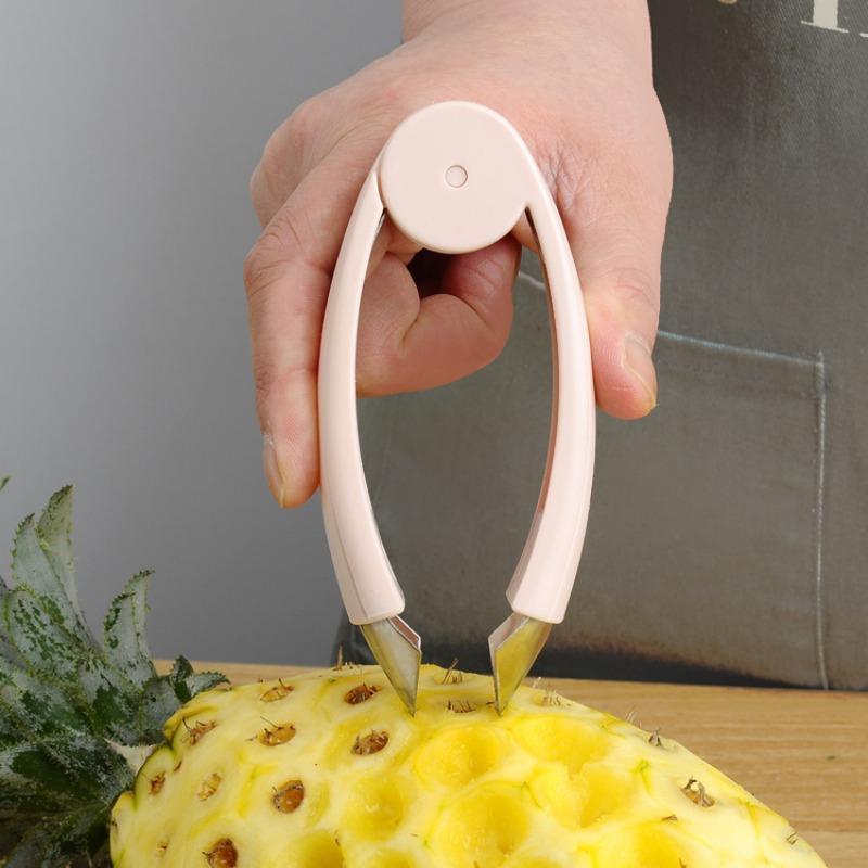 Stainless Steel Pineapple Eye Remover Pointed Strawberry Clip Pineapple Peeler Fruit Strawberry Stem Remover