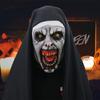 1 Set Halloween Headgear Scary Nun Emulsion Headgear Halloween Thriller Cosplay Costume for Party Home
