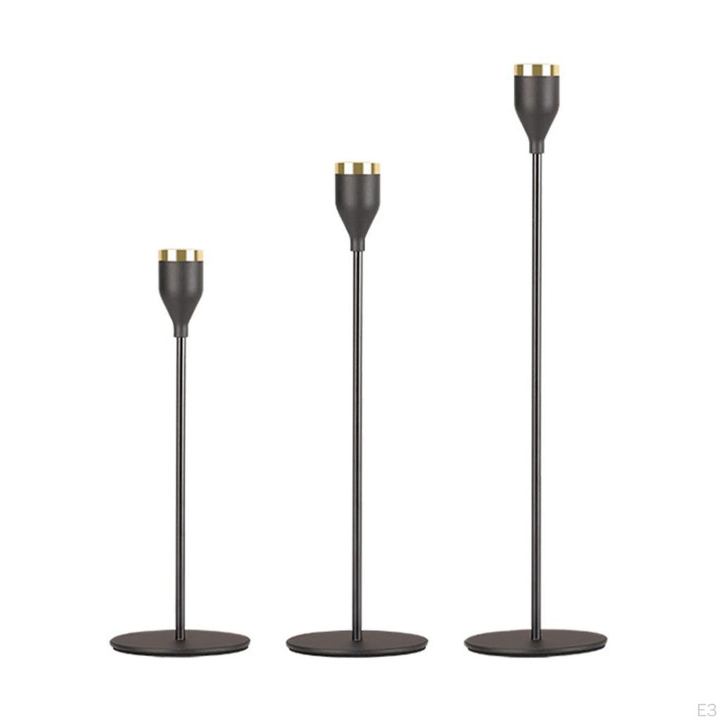 Candle For Taper Candles,Metal Decorative Candlestick Holder Wedding,Dinner,Party,Fit Pillar
