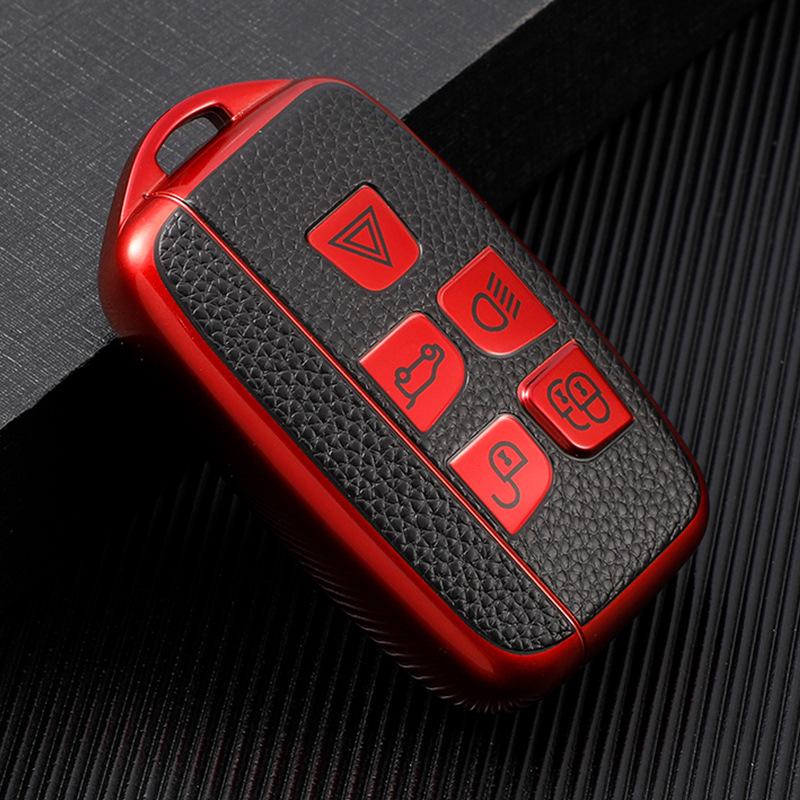New Leather TPU Car Remote Key Case Cover Shell For Land Rover Range Rover Evoque Sport Freelander Discovery Velar For Jaguar XE XF