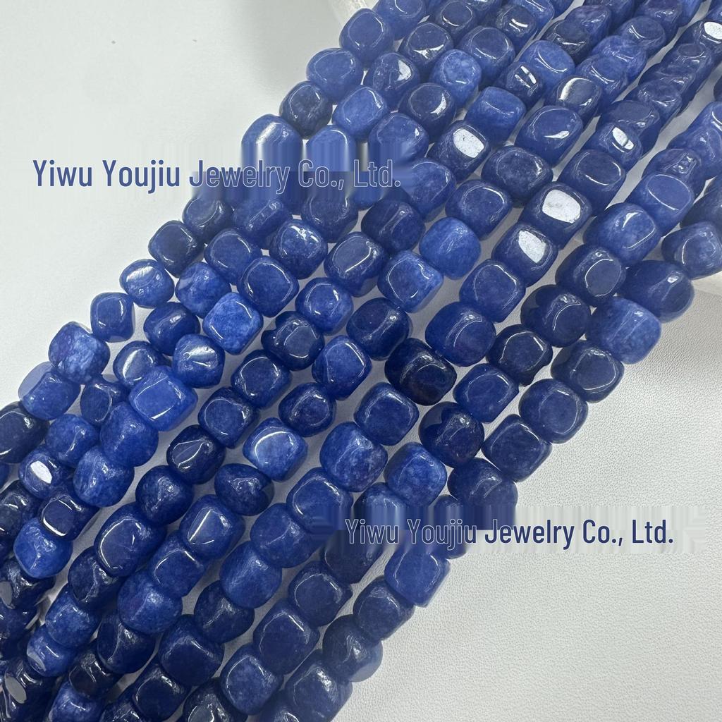 Square Weathered Sugar Cube Stone Beads - DIY Bracelet & Jewelry Accessories