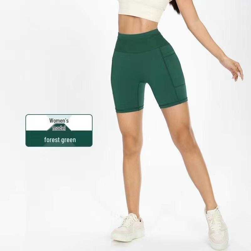 Unisex Quick-Dry 6-Pocket Kangaroo Running Shorts for Yoga and Cycling