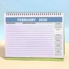 Creative 2026 Desktop Calendar Thick Paper Annual Schedule Organizer  School Office Supplies