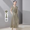 Elegant Sleeveless A-Line Midi Dress