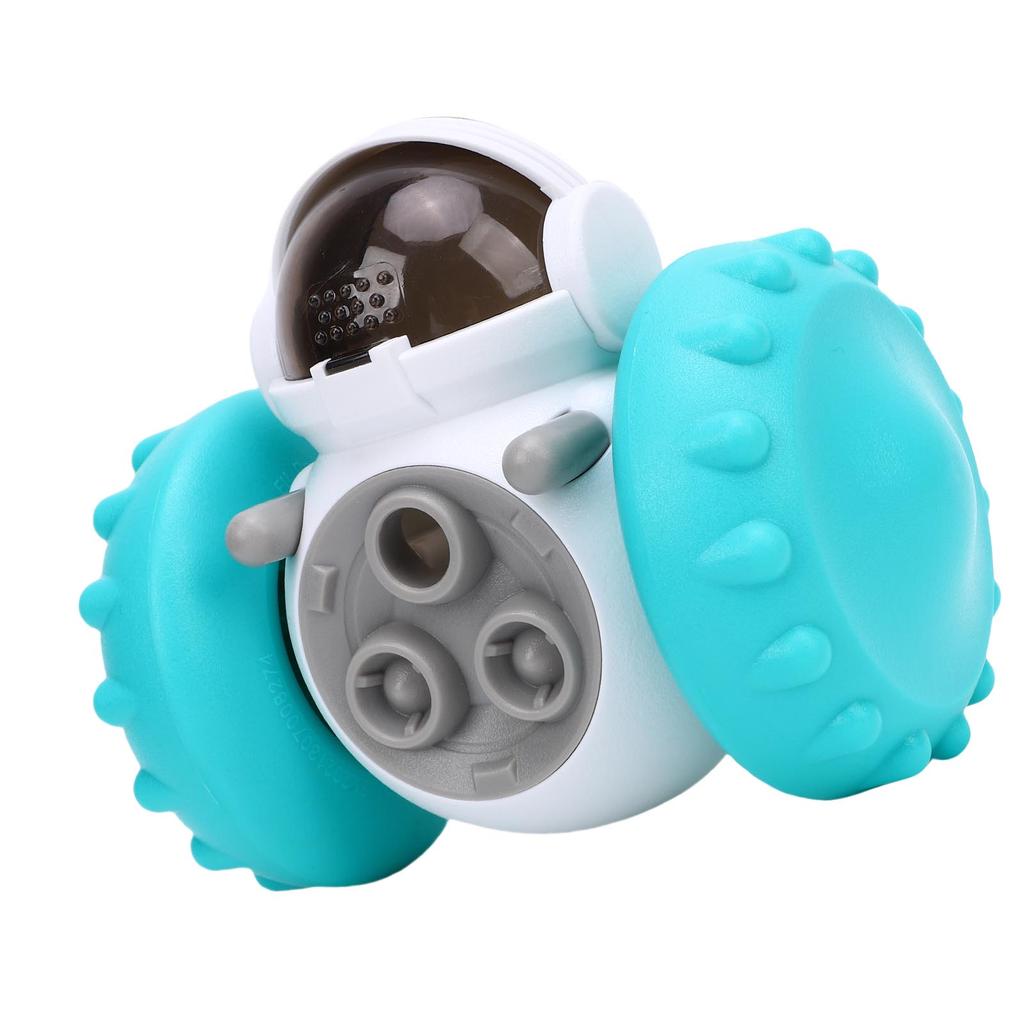Dog Interactive Treat Dispenser Toy Interactive Cat Dispensing Food Toy Swinging Robot Shape for