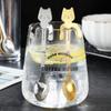 Cute Cat Coffee Spoon Stainless Steel Teaspoons Ice Cream Dessert Snack Scoops Cartoon Mini Cats Spoons Tableware Kitchen Tools
