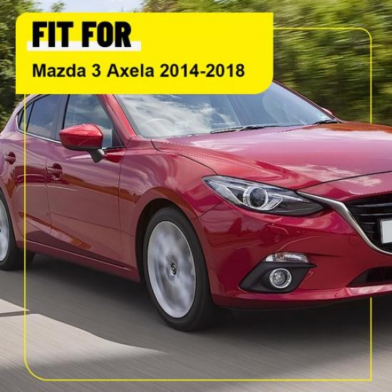 10PC Pillar Post Trim Door Window Docal Glossy Black For Mazda 3 Axela 2014-2018