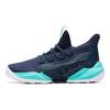 Anta Badass Synthetic Leather Shock Absorbing Non-Slip Wear-Resistant Breathable Mid-Top Retro Basketball Shoes Men Sneaker Blue 91911123-4