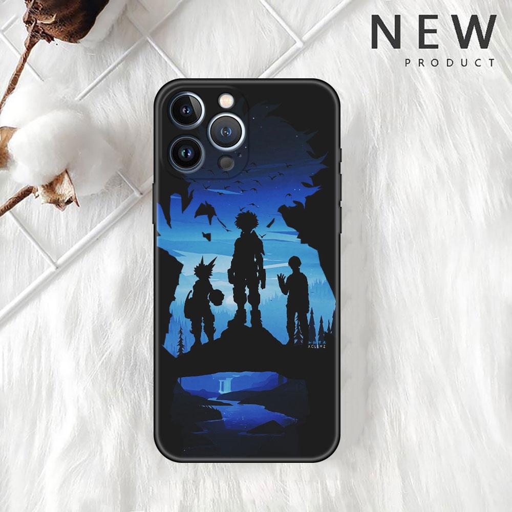 My Hero Academia Hülle für Apple iPhone 14 Pro Max 13 11 12 Mini SE 7 8 Plus X XS 6 6S Silikonhülle Handyhülle Weiches TPU Funda