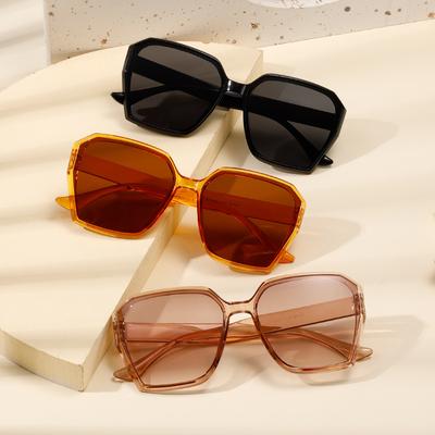 New Multilateral Large-frame Sunglasses European and American Fashion Street Shooting Advanced Sense Sunscreen Sunglasses