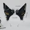 Adult Cartoon Wolf Ears Shape Headband with Dangle Jewelry Easter Hair Hoop