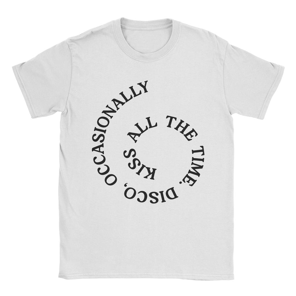 Kiss All The Time Disco T Shirt For Unisex Unisex Cotton Novelty TShirt Crewneck Harrys Music Styles Tee Shirt Short Sleeve Summer