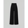 Solid Color Vintage Casual Loose High Waist Wide Leg Long Trousers For Women