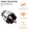Ignition Switch With Key, Siasky 4 Position Universal Key Switch, Starter Switch 12V Fit Forklift, Car, Trailer, Tractor, Truck, Acc/Off/IGN/Start