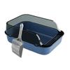 Open Top Cat Litter Box with High Sides, Splashproof Kitty Toilet Tray for Indoor Cats Rabbits, Easy Clean Large Capacity Pan