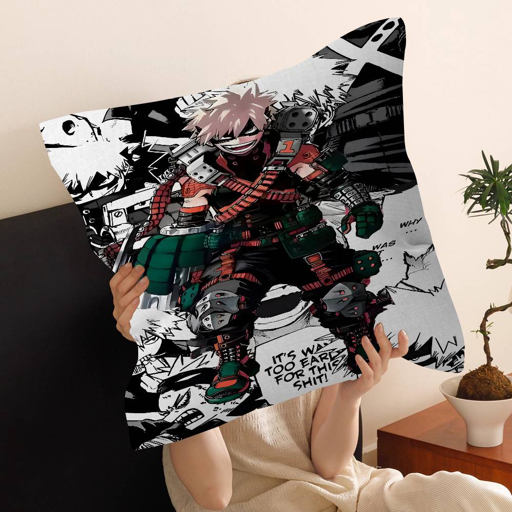 Anime MMy HHero Academia Katsuki Bakugo pillow cover sofa cushion cover home room decoration children gift