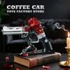 Non-Toxic 631Pcs Creative Mecha Rose Revolver Pistol Building Blocks Technical Red Flower Petal Gun Moc Bricks Assemble Toy Adult Kid Gift