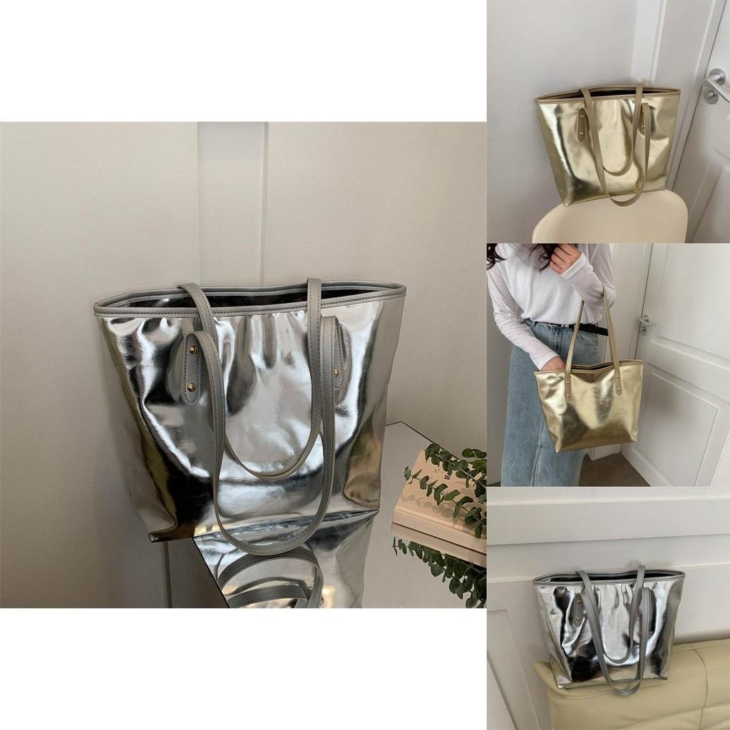 Stylish Urban Simple Design Pu Tote Bag For Women 2023 Large Capacity With Zipper