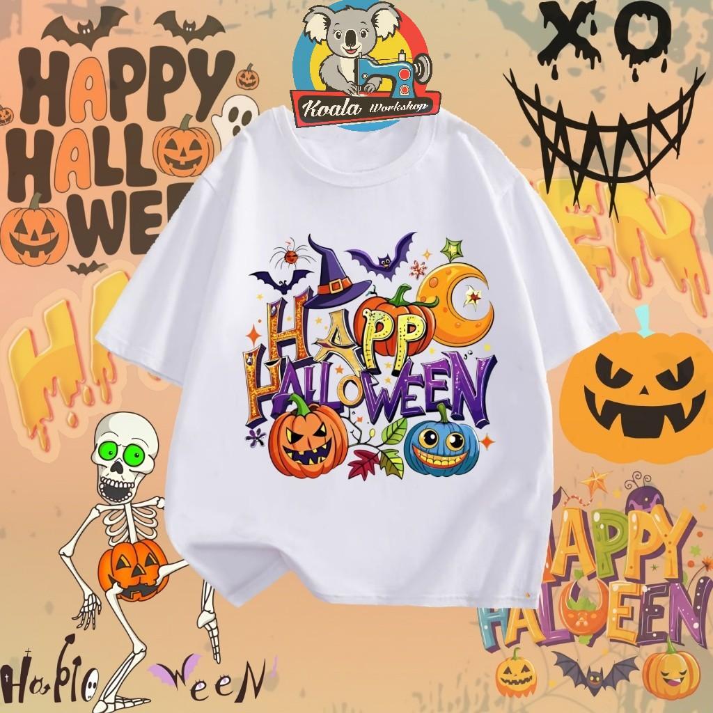 Happy Halloween T-shirt 3D Printed Pumpkin Pattern Ghost Shirt Made of Polyester Fabric for Boys, Girls, and Adults T-shirt Tops
