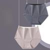 Кольорова бавовна Безшовна нижня білизна з високою талією Нові жіночі тонкі бавовняні суцільні стільникові жіночі труси з антибактеріальною промежиною