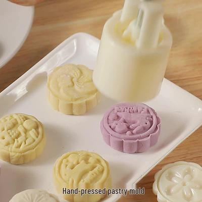 Creative DIY 3D Snow Mooncake Mold for Mid-Autumn Festival - Mung Bean Cake Baking Tool