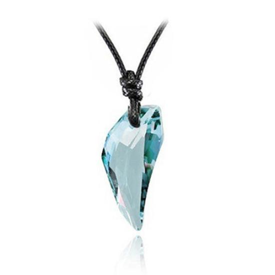 

1 шт., подвеска в виде волчьего зуба для мужчин и женщин, крутое длинное ожерелье, подарок для пар, подарок озеро синий