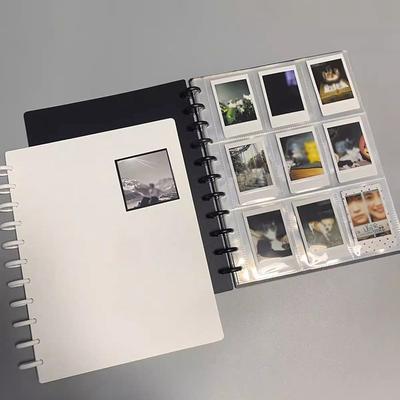 Kpop Fotokarten Binder 4/8/9 Fächer Großes Fassungsvermögen Fotoalbum Idol Karten Aufbewahrungsbuch Transparenter Binder Hintergrundpapier