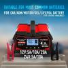 Battery Charger and Maintainer, 12V 20A / 24V 10A, LCD Display