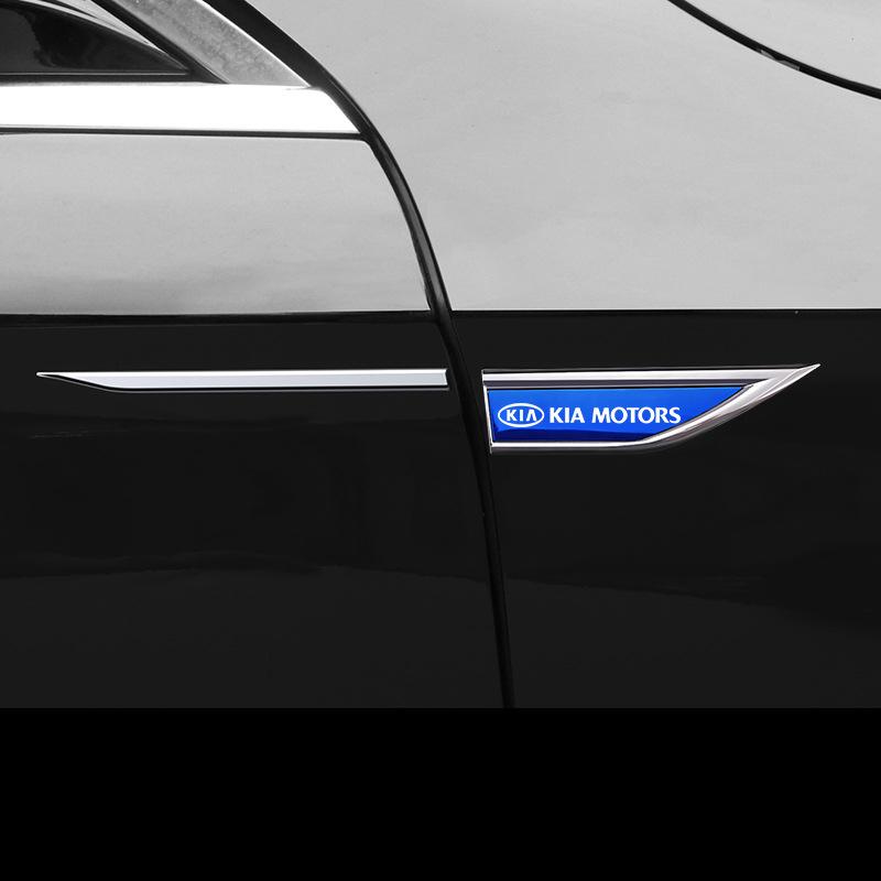 Boční kovová samolepka emblém panelu blatníku auta Příslušenství Pro Kia GT-Line Sportage Ceed Rio Picanto Sorento Soul Cerato Venga