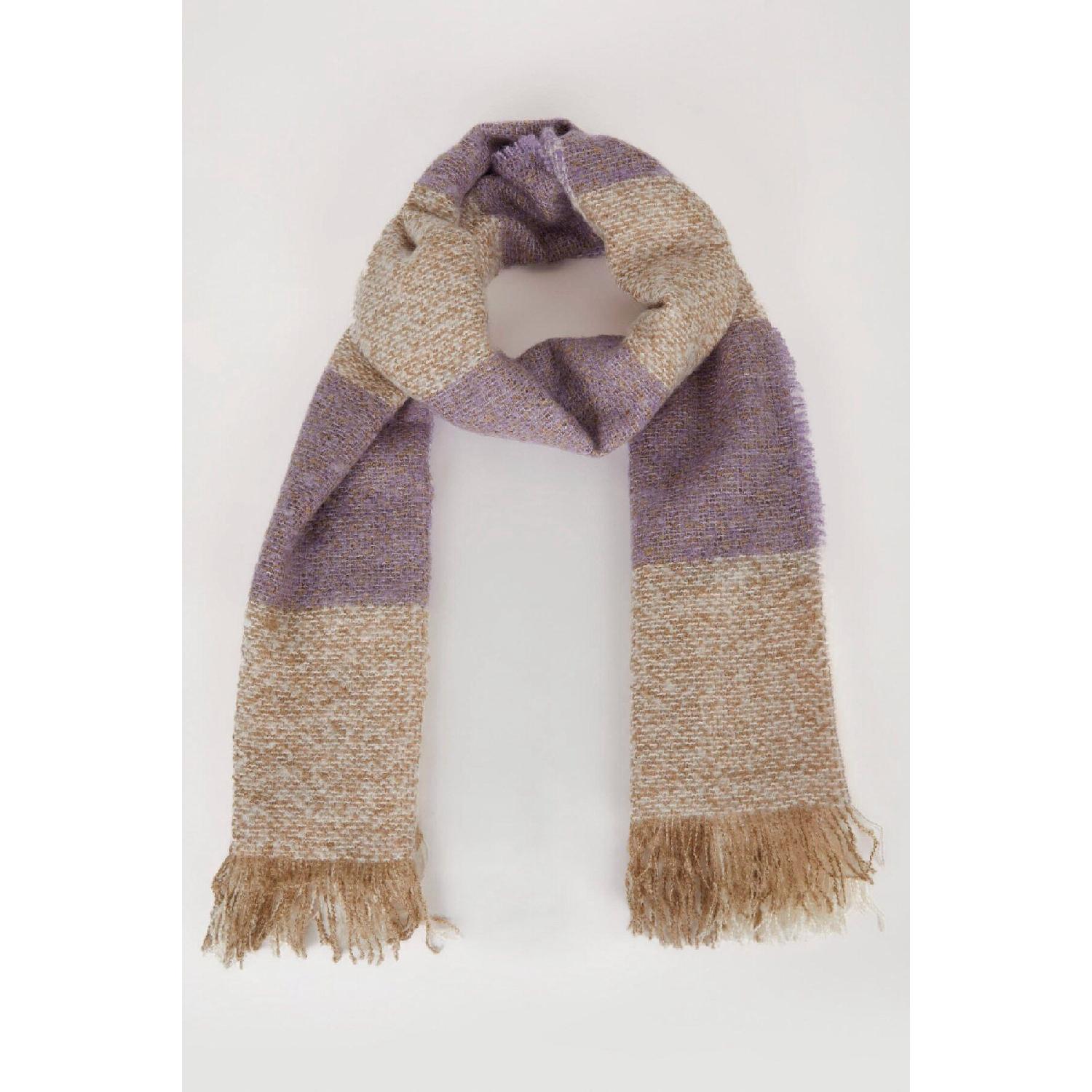 

Women s Checkered Scarf A6636ax24wn фиолетовый