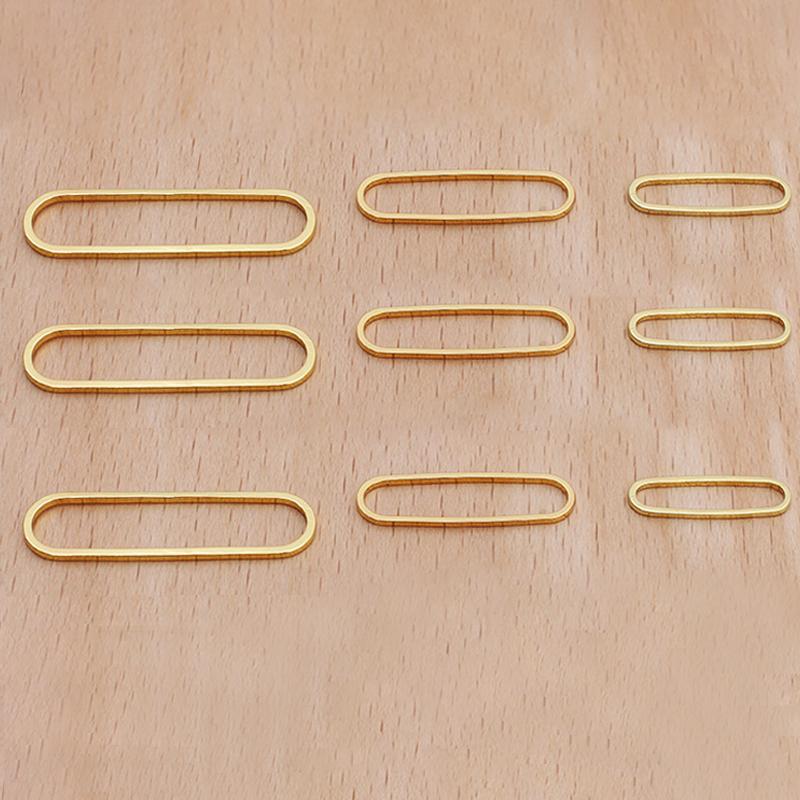 20pcs Metal Oval Hollow Frame Charms Pendant Earrings Bracelet Necklace Connectors for DIY Jewelry Making Findings Wholesale