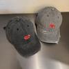 Crying Heart Shaped Baseball Cap With Washed Cotton For Summer Sun Protection Outdoor Casual