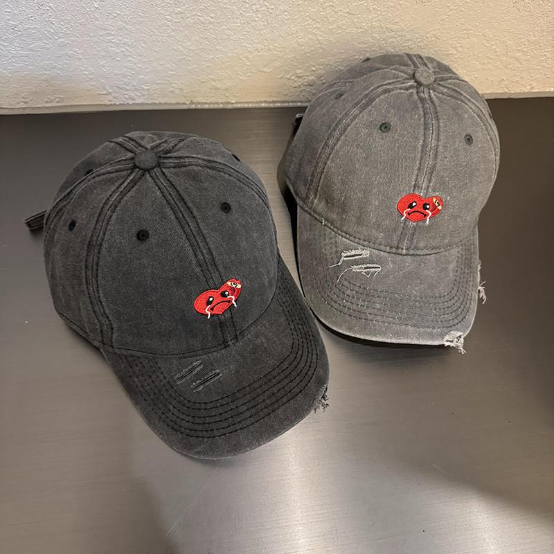 Shaped Crying Heart Baseball Hat With Adjustable Sun Protection Breathable Gift