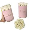 Flowerbox Inspiruj - Pink Box with Soap Roses - No. 18 Cream