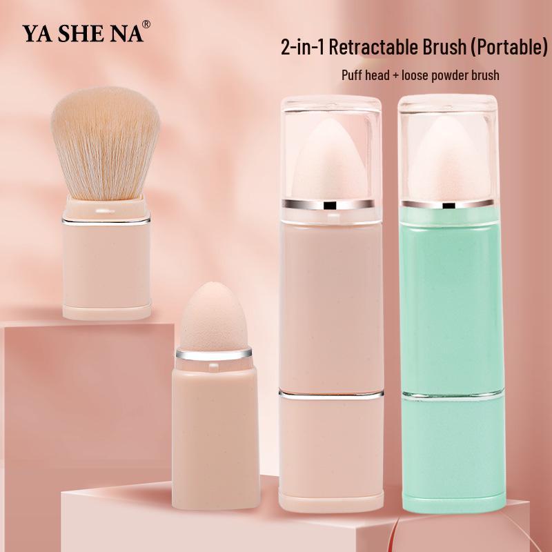 

Yasna 2-in-1 Retractable Portable Makeup Brush Tool