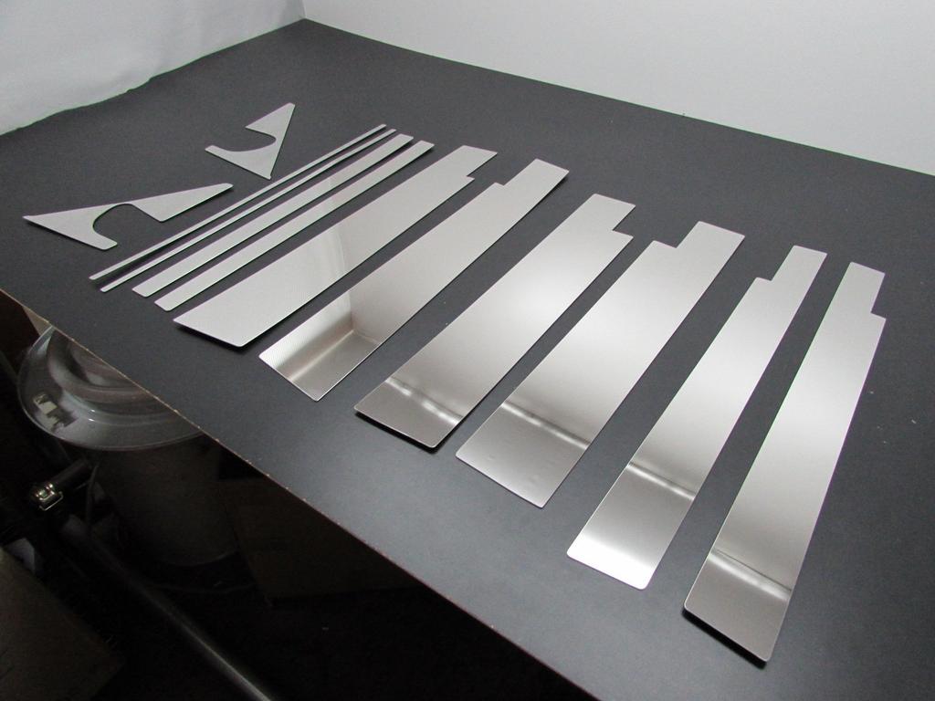 BRIGHTZ Finish Stainless Steel Pillar Panels for Toyota Serena C26 with Visor Compatible with and NC26 Ultra-Mirror (12-Piece Set) (PIL-SIL-233) -