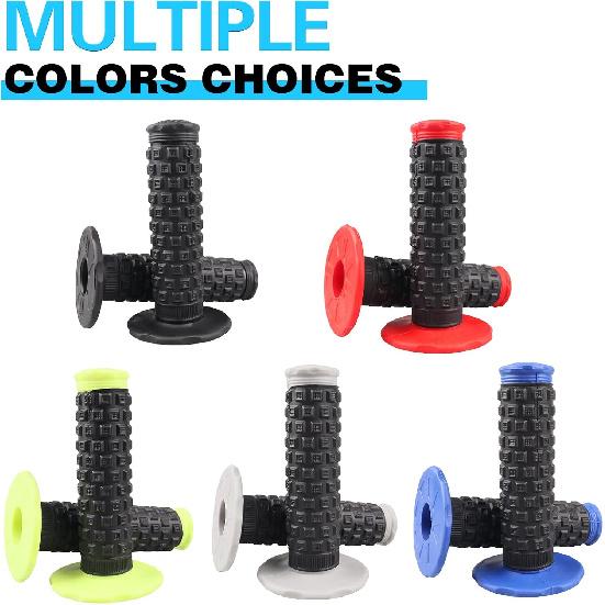 7/8" Dirt Bike Grip Rubber Anti-Slip Universal Motorcycle Grips Handlebar Racing Grip For Motocross Mini Bike Surron Light Bee X Grips KLX110 YZ450F