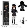 Adams Wednesday Puppe Staffel 2 Geigenzubehör & Neue Kleidung Mantel, 2. Generation.